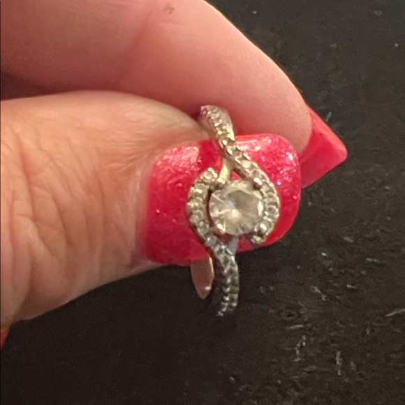 Jewelry - 925 STERLING and DIAMOND RING SIZE 6.5